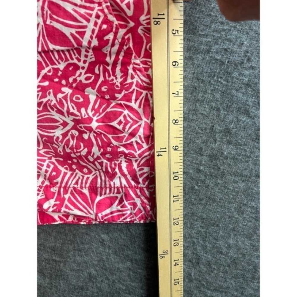 Lilly Pulitzer Pink White Giraffe Print Shorts Womens Casual Summer Tropical - Picture 7 of 12